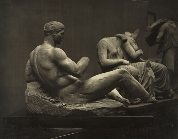 Sculptures from the Parthenon, British Museum, c. 1870s. Adolphe Braun (French, 1812-1877). Carbon