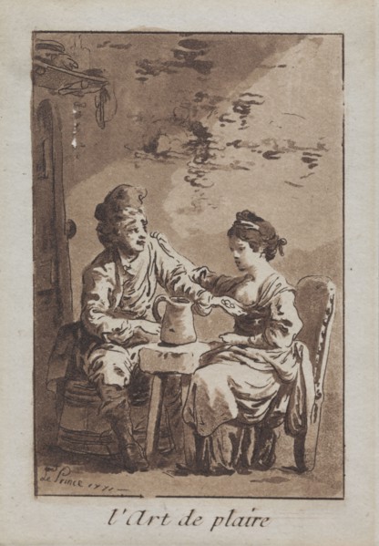 The Art of Pleasing, 1771. Jean Baptiste Le Prince (French, 1734-1781). Etching and aquatint