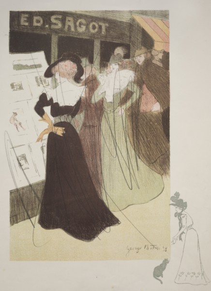 Sagot's Gallery, 1898. Georges Alfred Bottini (French, 1874-1907), Edmond D. Sagot. Cancellation