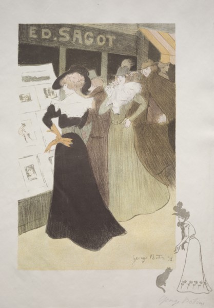 Sagot's Gallery, 1898. Georges Alfred Bottini (French, 1874-1907), Edmond D. Sagot. Color