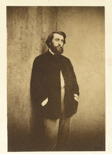 Portrait of Edmond Cottinet (1824-1895), c. 1848-50. Gustave Le Gray (French, 1820-1884). Salted