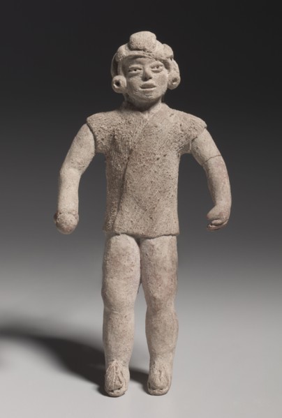Figurine Holding A Ball(?), Xochipala style (1500-500 BC). Mexico, Guerrero, Xochipala style
