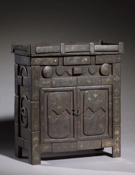 Spirit House, 1700s. Korea, Joseon dynasty (1392-1910). Iron inlaid with silver and copper