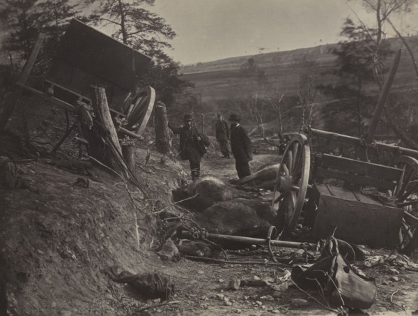 Effects of a Shell Explosion, Fredericksburg, VA., 1863. Andrew Joseph Russell (American,