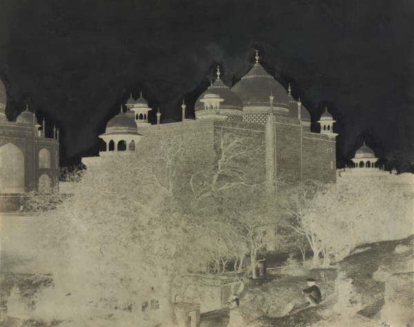 Taj Mahal, Back View of the Rest-House, with Figure, c. 1858-1862. John Murray (British, 1809-1898)