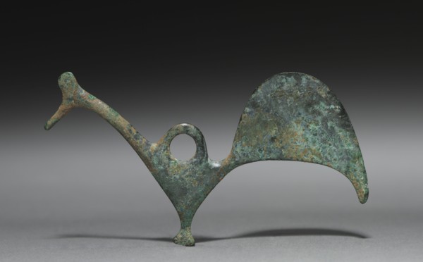 Pendant of a Bird (Rooster?), 8th-7th centuries BC. Northern Greece, Macedonian, Geometric period