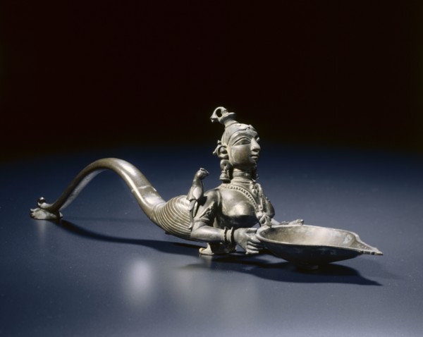 Votive Lamp (Deepa Lakshmi), 1700s-1800s. South India, Chingleput district (Madras), 18th-19th