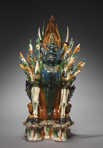 Tomb Guardian with Human Face, early 700s. China, probably Shaanxi province, Xi'an, Tang dynasty