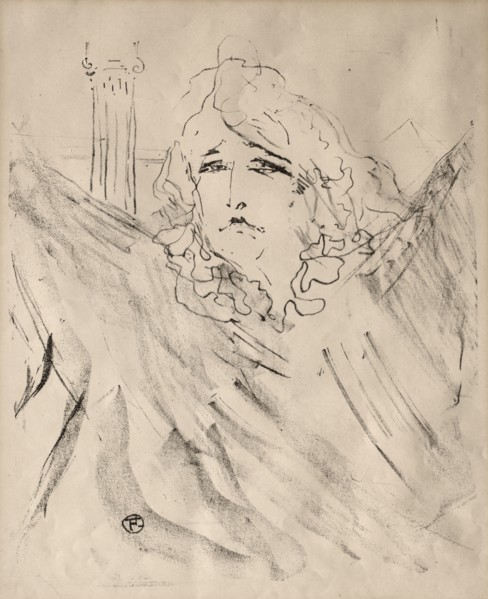 Portraits of Actors and Actresses: Thirteen Lithographs: Sarah Bernhardt, 1898. Henri de