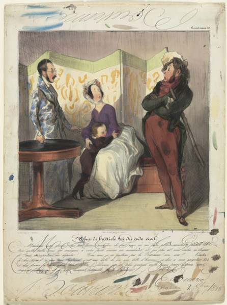 Plate 50 from 'Caricaturana' (Les Robert Macaire). Published in le Charivari, May 28, 1837: