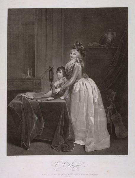 The Optical Viewer, c. 1794. Fréderic Cazenave (French), after Louis Léopold Boilly (French,
