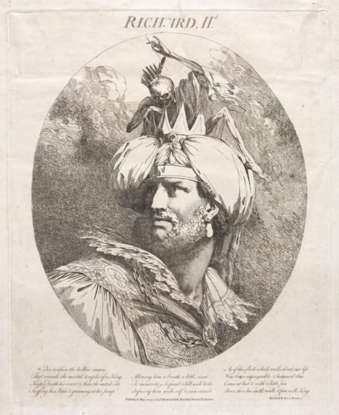Richard II, 1775. John Hamilton Mortimer (British, 1740-1779). Etching in brown ink; sheet: 57.3 x