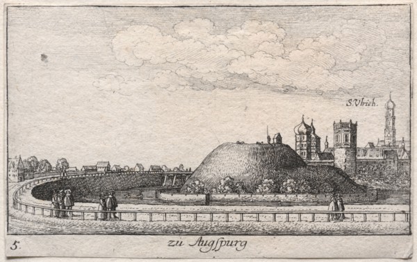 Amoenissimae aliquot locorvm...: Plate 5, Augsburg, 1635. Wenceslaus Hollar (Bohemian, 1607-1677).