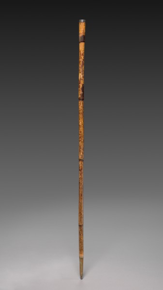Walking Stick of Moses Seymour, 1774. America, 18th century. Wood and metal; overall: 96.8 cm (38