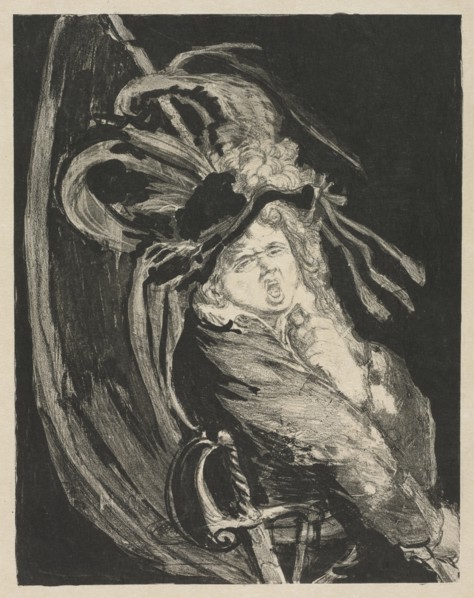 Published in L'Estampe Originale, Album IV, 1893: Standard Bearer, 1893. Henri de Groux (Belgian,
