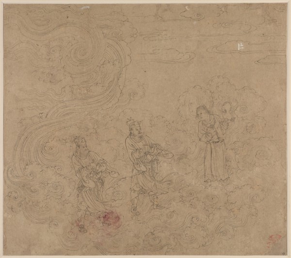 Album of Daoist and Buddhist Themes: Procession of Daoist Deities: Leaf 17