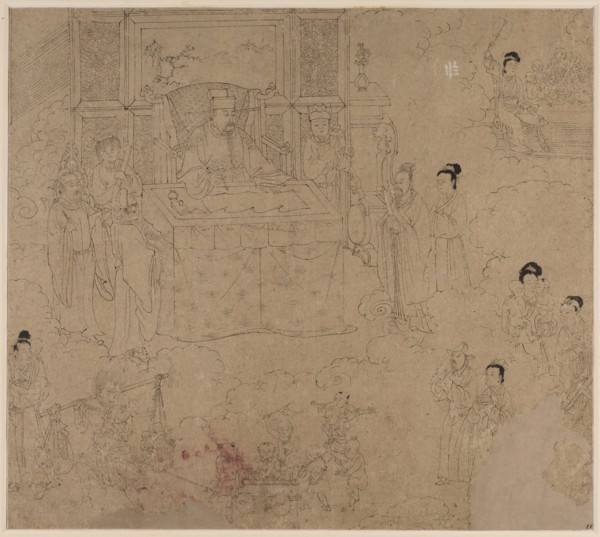 Album of Daoist and Buddhist Themes: Kings of Hells: Leaf 28, 1200s. China, Southern Song dynasty