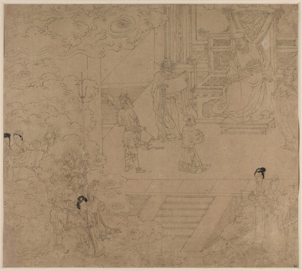 Album of Daoist and Buddhist Themes: Kings of Hells: Leaf 32, 1200s. China, Southern Song dynasty