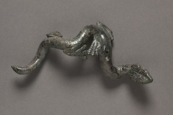 Apollo the Python-Slayer, c. 350 BC. Attributed to Praxiteles (Greek, c. 400BC-c. 330BC). Bronze,