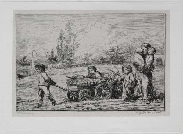 The Boat Trip:  Moving into "Le Botin" (The Ship's Furnishings) or Moving to the Boat, 1861.
