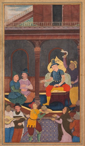 Salome Receiving John the Baptist's Head on a Platter, from a Mirror of Holiness (Mir'at al-quds)