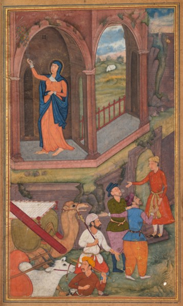 The place of Jesus’s birth, from a Mir’at al-quds of Father Jerome Xavier (Spanish, 1549–1617),