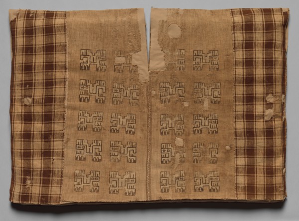 Tunic with Profile Animals and Checkerboards, 700 BC-AD 650. Peru, South Coast, Paracas or Nasca?