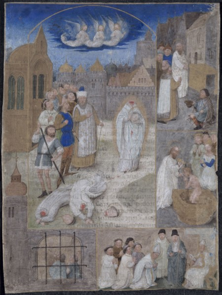 Leaf Excised from a Breviary of Charles the Bold and Margaret of York: The Martyrdom of Saint