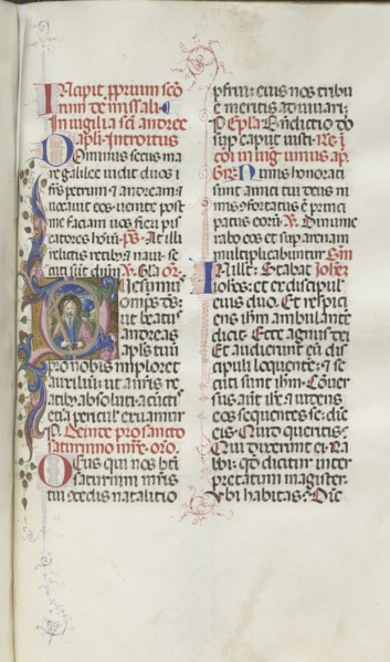 Missale: Fol. 259: Saint Andrew, 1469. Bartolommeo Caporali (Italian, c. 1420-1503), assisted by