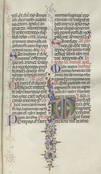 Missale: Fol. 260: Foliage with Fruit, 1469. Bartolommeo Caporali (Italian, c. 1420-1503), assisted