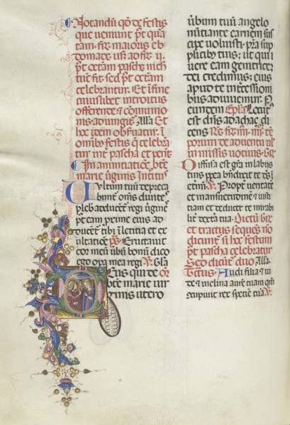 Missale: Fol. 275v: Annunciation, 1469. Bartolommeo Caporali (Italian, c. 1420-1503), assisted by