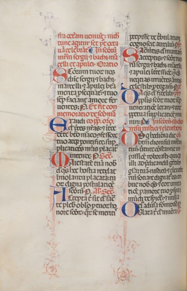 Missale: Fol. 319v: St. Francis & Full Mass of St. Francis, 1469. Bartolommeo Caporali (Italian, c.