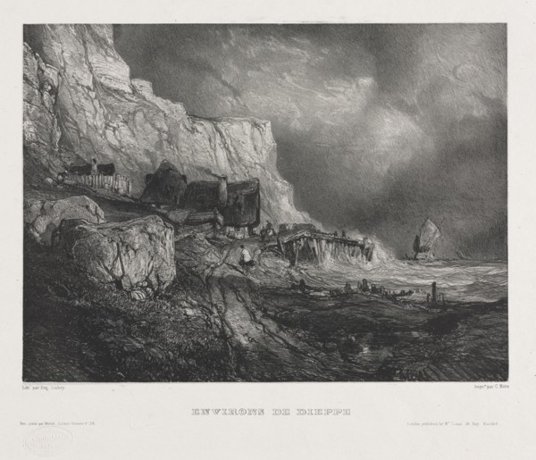 Six Marines: Six Marines: Environs of Dieppe, 1833. Eugène Isabey (French, 1803-1886), Morlot,