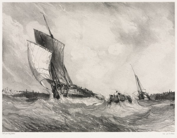Six Marines: Return to Port, 1833. Eugène Isabey (French, 1803-1886), Morlot, Paris and McLean.