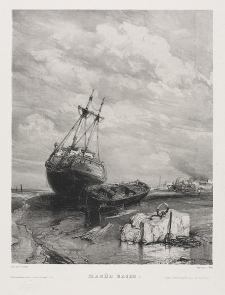 Six Marines: Low Tide, 1833. Eugène Isabey (French, 1803-1886), Morlot, Paris and McLean.
