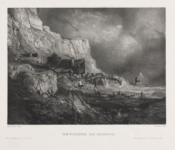 Six Marines, 1833. Eugène Isabey (French, 1803-1886). Lithograph on chine collé; sheet: 36.7 x 55.6