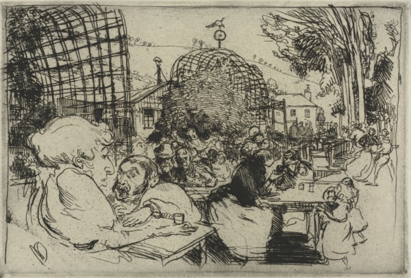 The Two Hunchbacks, 1893. Auguste Louis Lepère (French, 1849-1918), Edward Sagot, Paris. Etching;