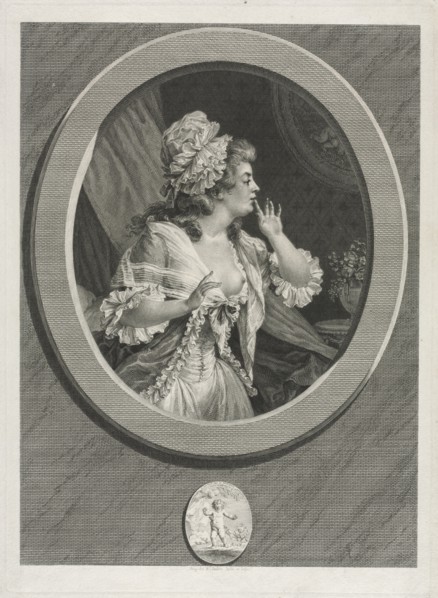 At Least Be Discreet, 1789. Augustin de Saint-Aubin (French, 1736-1807). Etching and engraving;