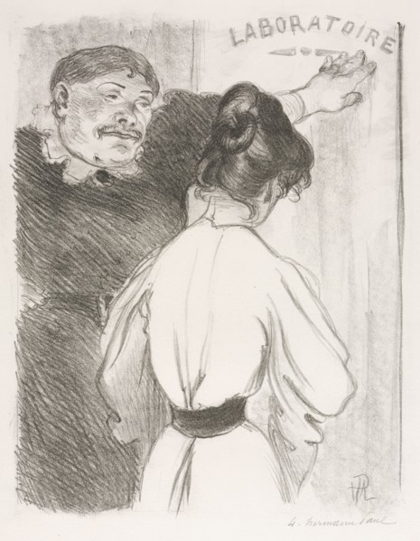 Laboratoire, c. 1900. Hermann Paul (French, 1864-1940). Lithograph; sheet: 55.3 x 42.7 cm (21 3/4 x