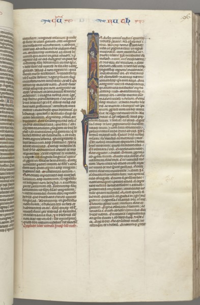 Fol. 96r, Ruth, Historiated Initial I with Elimilech and Naomi., c. 1275-1300. Southern France,