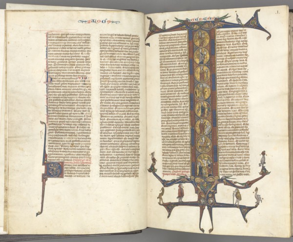 Fol. iii v,  Foliated Initial, c. 1275-1300. Southern France, Toulouse(?), 13th century. Bound