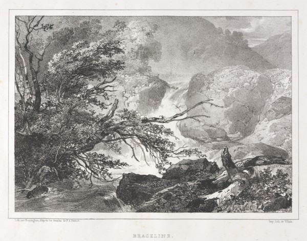 Picturesque Views of Scotland: Brackline, 1826. Richard Parkes Bonington (British, 1802-1828),