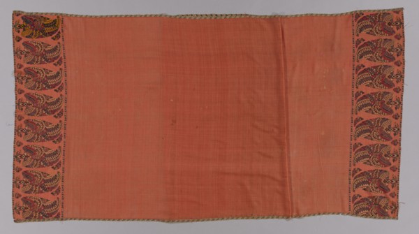 Long Shawl, 1785-1800. India, Kashmir, 19th century. 2/2 twill tapestry weave, double interlocked;