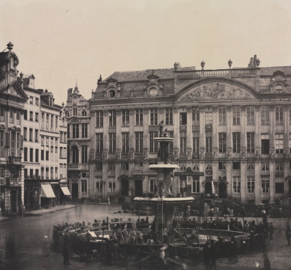 Untitled (Construction of Commemorative Fountain), July 1856. Louis Pierre Théophile Dubois de