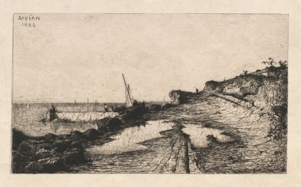 Environs of Carqueronne (Environs de Carqueronne), 1882. Adolphe Appian (French, 1818-1898).