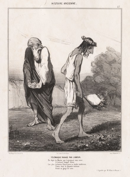 Ancient History : Pl. 27, Telemachus Ravaged by Love (Histoire Ancienne: Pl. 27, Télémaque ravagé