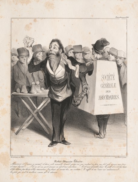 Caricaturana: Pl. 14, Robert Macaire Bookseller (Caricaturana: Pl. 14, Robert Macaire Libraire),