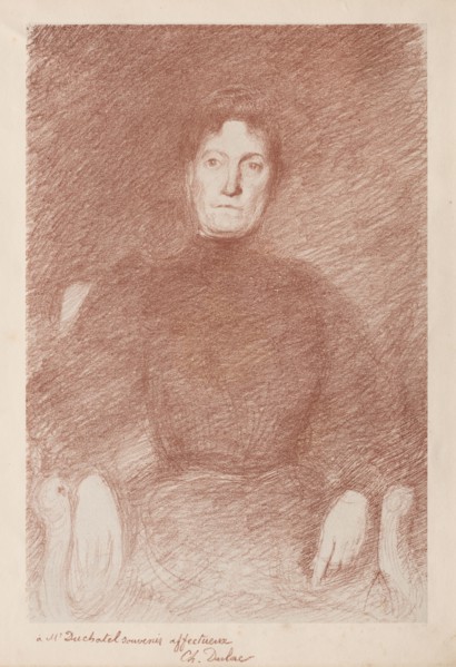 Seated Woman. Charles Marie Dulac (French, 1865-1898). Lithograph on chine collé printed in