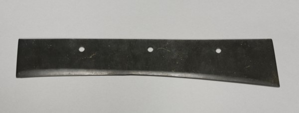 Ceremonial Blade with Three Perforations (Dao), 2000-1700 BC. Northwest China, late Neolithic