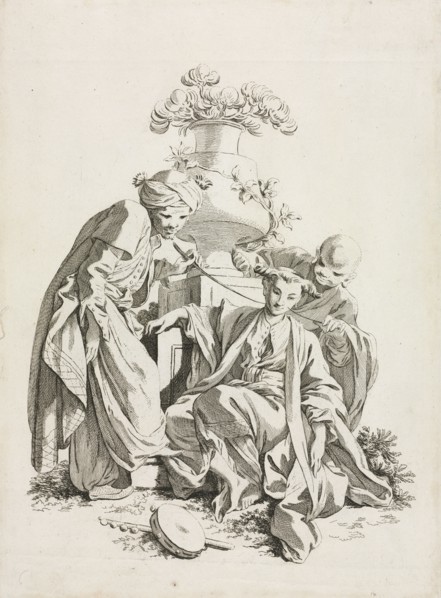 The Senses: Touch (after Boucher). Gabriel Huquier (French, 1695-1772). Etching